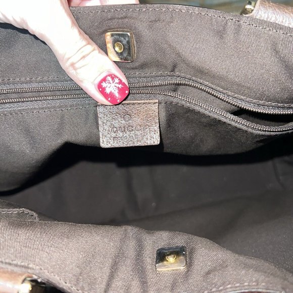 GUCCI GG MONOGRAM D RING TOTE - Picture 7 of 13